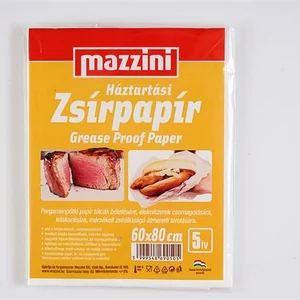Háztartási zsírpapír íves 5 ív 60x80cm MAZZINI