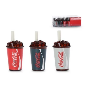 Hegyező 1lyukú +radír Coca-Cola tartályos vegyes színekben
