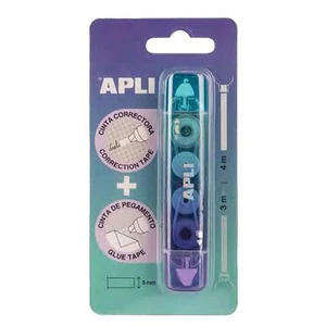 Hibajavító roller Apli 2in1, 5 mm x 4-3 m, vegyes színek