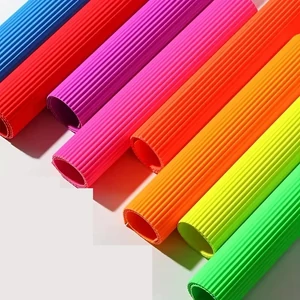 Hullámpapír 3D Fólia fluo narancs 50x70cm