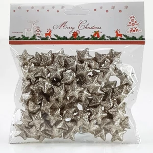 Hungarocell csillag kicsi csillámos pezsgő, 2cm 