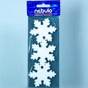 Hungarocell hópihe dekoráció Hópihe 8x20 cm 6db/csomag Nebulo