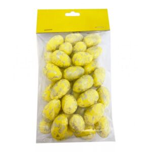 Húsvéti dekor tojás hungarocell, sárga színű 36db/csomag 