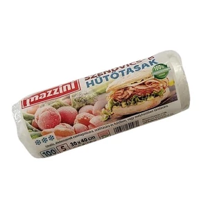 Hűtő- és uzsonnástasak 100db 30x40cm 5  MAZZINI átlátszó