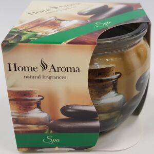 Illatos gyertya üvegben Spa Home Aroma Illatmécses üvegben