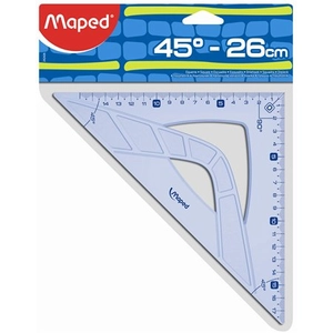 Vonalzó háromszög 45° 26cm Maped Geometric műanyag Irodai kiegészítők Maped 242426