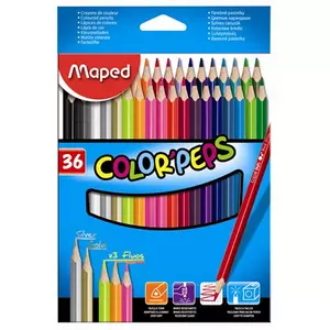 Színes ceruza 36 Maped Color'Peps háromszögletű 36színű Írószerek MAPED 832017