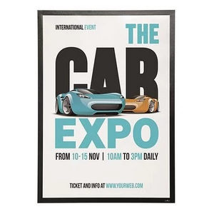 Infokeret 70x100cm DURABLE DURAFRAME POSTER fekete