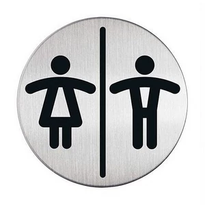 Információs piktogram öntapadó DURABLE Női-Férfi WC 