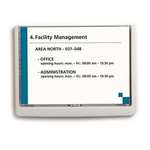 Információs tábla 148,5x210mm DURABLE CLICK SIGN fehér