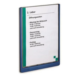 Információs tábla 210x297mm DURABLE „CLICK SIGN” kék