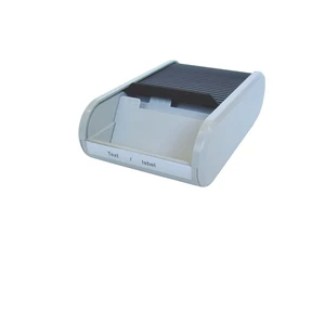 Névjegytartó asztali Helit fekvő 300 db-os rolós szürke H6218098