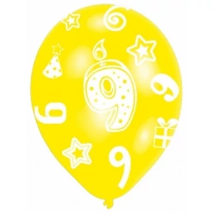 Partylufi szülinapi 9 számos Amscan 6db/csomag RINT995664