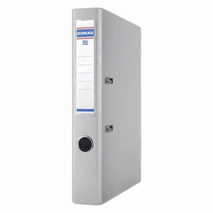 Iratrendező 50mm A4 Donau Prémium élvédős PP műanyag szürke Iratrendezés DONAU 3955001PL-13