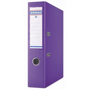 Iratrendező 75mm A4 Donau Prémium élvédős PP műanyag lila Iratrendezés DONAU 3975001PL-23