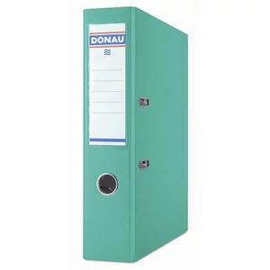 Iratrendező 75mm A4 Donau Prémium élvédős PP műanyag türkiz Iratrendezés DONAU 3975001PL-24