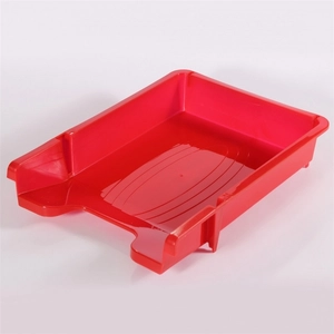 Irattálca műanyag -460- C piros, 355x255x55mm