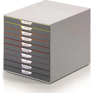 IrattároLó műanyag Durable Varicolor 10' 10 fiókos Iratrendezés DURABLE 761027