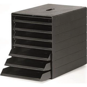 Irattároló műanyag 7 fiókos DURABLE Idealbox Plus antracit