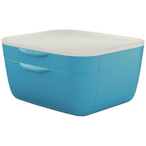 Irattároló műanyag Leitz 2 fiókos, Cosy, nyugodkék E53570061