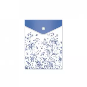 Irattartó Argus A6 patentzáras PP kék virágos 1644-0354 