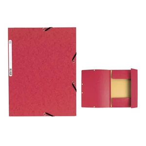 Gumis mappa A4 Exacompta 355g piros 55305E