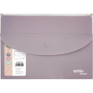 Irattartó tasak ReLeaf A5 PP SoftTouch lila 25x17cm cipzárral és patenttal
