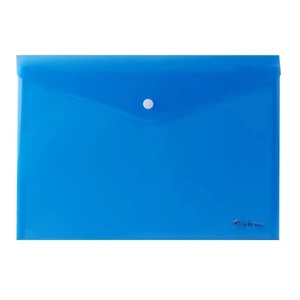 Irattartó tasak Victoria Offic A4, PP, patentos, kék 