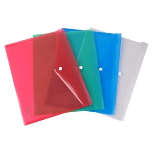Irattartó tasak Victoria Offic A4, PP, patentos, piros