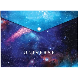 Irattasak A4 patentos Optima 180mic fényes mintás Universe Papiron patentos tasak