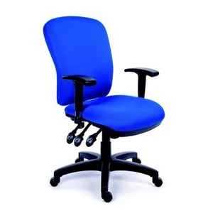 Irodai szék Comfort kárpit kék lábkereszt fekete BBSZVV14
