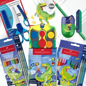 Iskolai csomag Faber Castell Fiús  iskolai kezdő csomag Dino design Grip exkluzív csomag Dinos