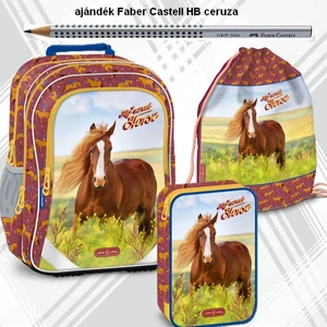 Iskolatáska szett Ars Una 24 My Sweet Horse táska, tolltartó, tornazs 