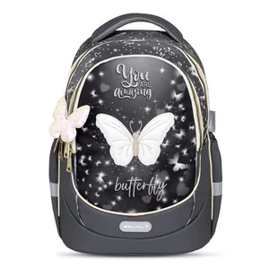 Iskolatáska Belmil ergonómikus Leisure Plus Amazing Butterfly BL338871L
