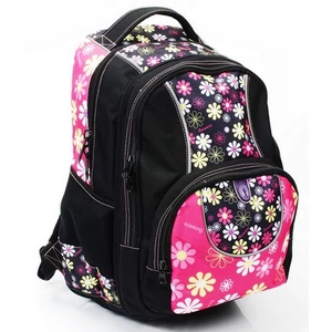 Hátizsák KPP ergonómikus COOL DAISY / RÓZSASZÍN FEHÉR VIRÁGOS mérete: 360X430X230