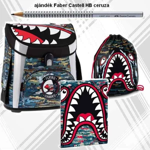 Iskolatáska szett Ars Una 20'c Flying Sharks- kollekció 
