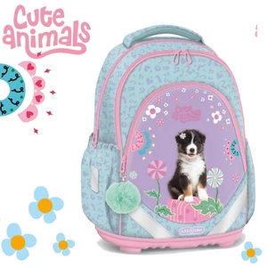 Iskolatáska szett Ars Una 26 Cutie Animals Dog iskolatáska,tolltartó uzsidoboz,gumis mappa,tornazsák,kulacs