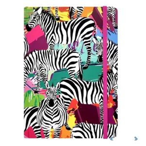 Jegyzetfüzet A5 Dzsungel II zebra) 75 g 96 lapos v