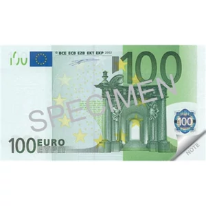 Jegyzettömb 120x61,5mm 70 lap, Panta Plast 100 Euro INP42305699