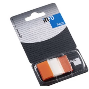 Jelölőcimke Info Flags GLN narancssárga 25, 4x43, 2mm 7728-67