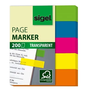 Jelölőcimke Sigel HN615 műanyag 12x50mm,5x40lap SIHN614
