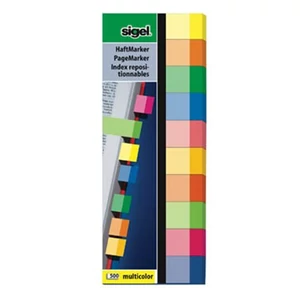 Jelölőcimke Sigel Multicolor papír 10szín HN682