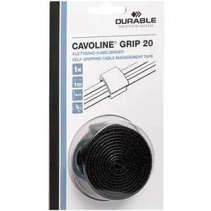 Kábelkötegelő tépőzáras CAVOLINE Grip 20 fekete DURABLE 