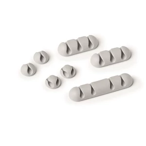 Kábelrendező tappancs öntapadó DURABLE CAVOLINE Clip mix szürke