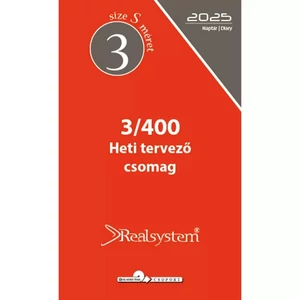 Kalendárium kiegészítő 2025 3/400 éves heti S Realsystem 2025 kollekció!