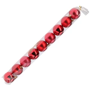 Karácsonyfa dísz Piros 6cm 9db/csomag KPM25