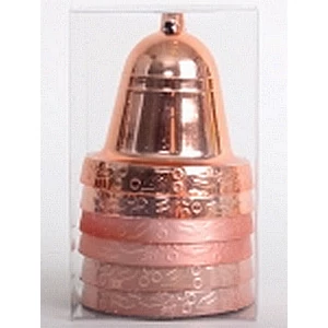 Karácsonyfa 6cm gömb HARANGx6 ROSEGOLD 6 karácsonyi dekoráció