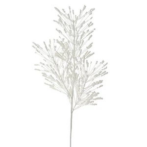 Karácsonyi Dekorág 23 fehér, glitteres 80cm
