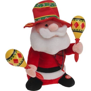 Karácsonyi dekor mikulás zenélő, Mariachi 30cm kpm