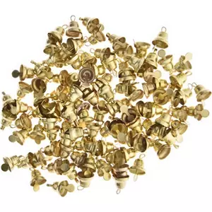 Karácsonyi dekor mini csengő arany (100db/csomag)